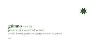 Vokabular prenove: gumno