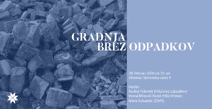Pogovorni večer: gradnja brez odpadkov