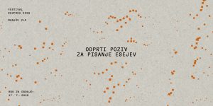 Odprti poziv za pisanje esejev: festival Razpoka